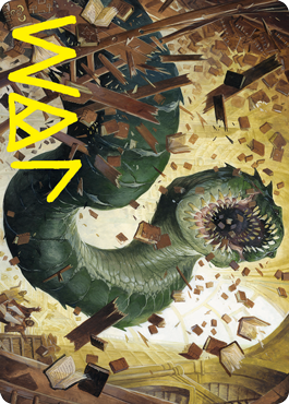 Bookwurm Art Card (Gold-Stamped Signature) [Strixhaven: School of Mages Art Series] | Devastation Store