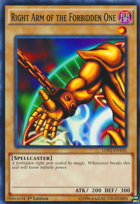Right Arm of the Forbidden One [LDK2-ENY05] Common | Devastation Store