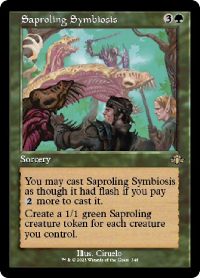 Saproling Symbiosis (Retro) [Dominaria Remastered] | Devastation Store