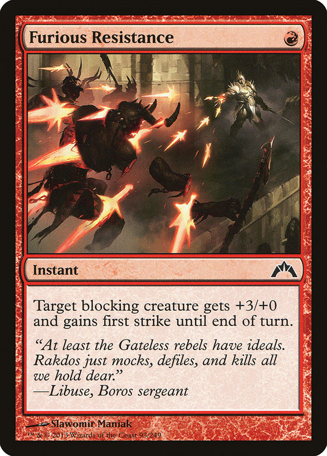 Furious Resistance [Gatecrash] - Devastation Store | Devastation Store