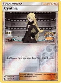 Cynthia (119/156) (Staff Regional Championship Promo) [Sun & Moon: Ultra Prism] | Devastation Store