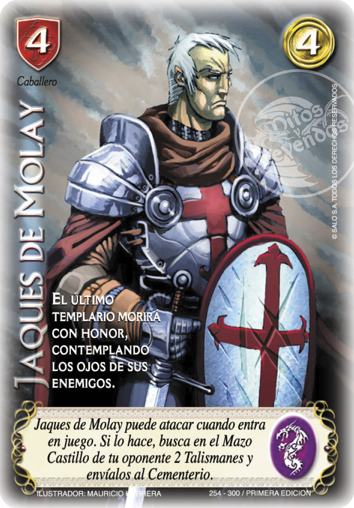 Jaques de Molay, Leyendas - Devastation Store | Devastation Store