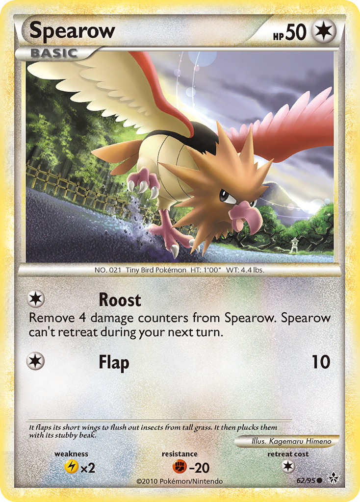 Spearow (62/95) [HeartGold & SoulSilver: Unleashed] | Devastation Store