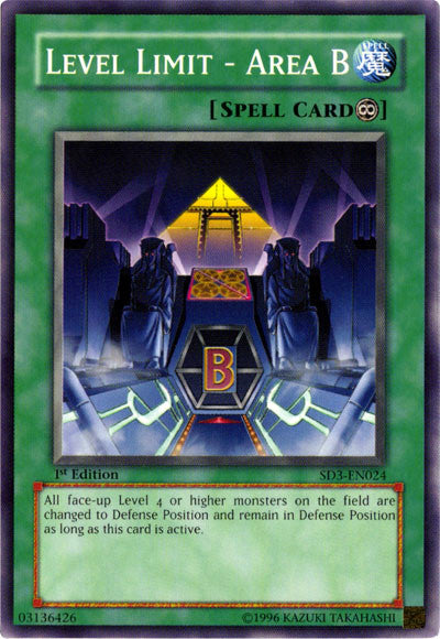 Level Limit - Area B [SD3-EN024] Common | Devastation Store