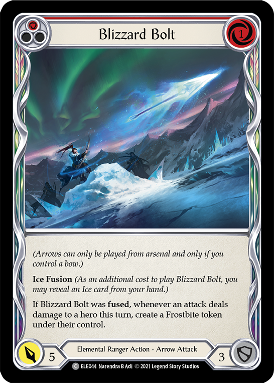 Blizzard Bolt (Red) [ELE044] (Tales of Aria)  1st Edition Normal | Devastation Store