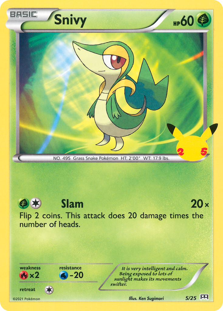 Snivy (5/25) [McDonald's 25th Anniversary] | Devastation Store