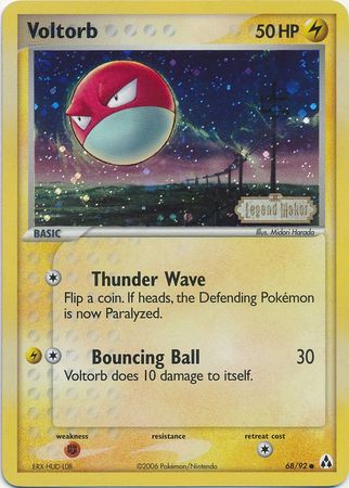 Voltorb (68/92) (Stamped) [EX: Legend Maker] | Devastation Store