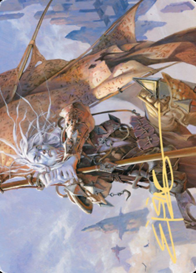 Sea Gate Banneret Art Card (Gold-Stamped Signature) [Zendikar Rising Art Series] | Devastation Store