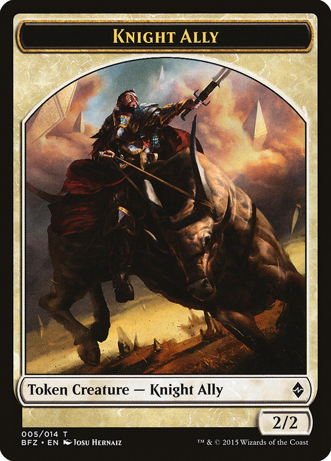 Knight Ally [Battle for Zendikar Tokens] - Devastation Store | Devastation Store