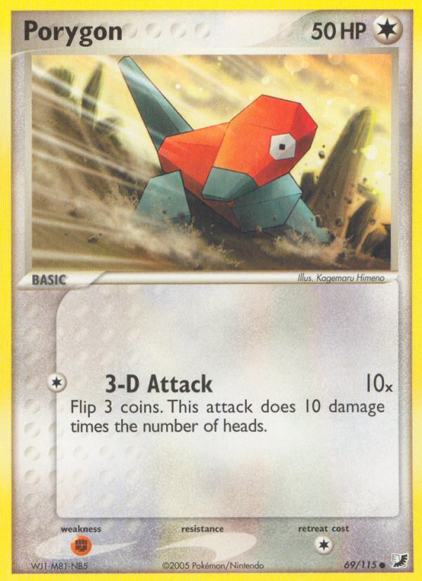 Porygon (69/115) [EX: Unseen Forces] | Devastation Store