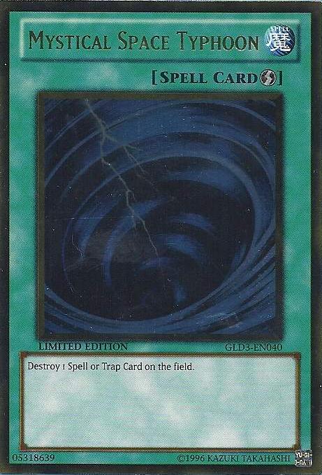 Mystical Space Typhoon [GLD3-EN040] Gold Rare | Devastation Store