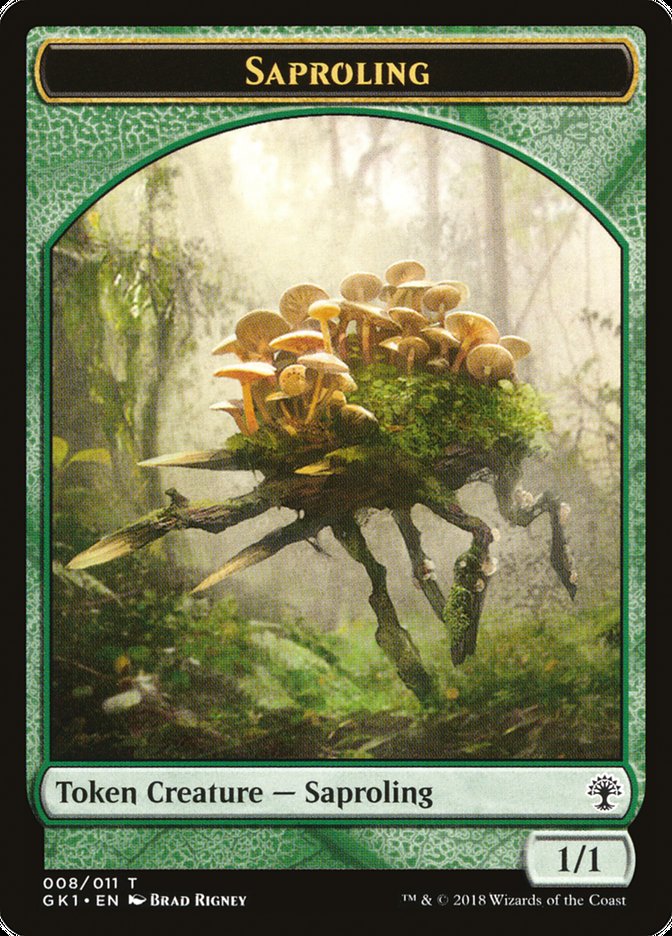 Saproling // Elf Knight [Guilds of Ravnica Guild Kit Tokens] | Devastation Store