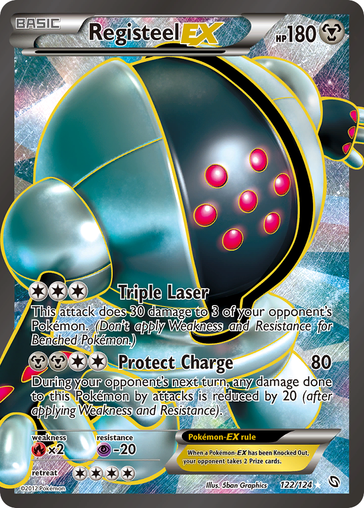 Registeel EX (122/124) [Black & White: Dragons Exalted] | Devastation Store