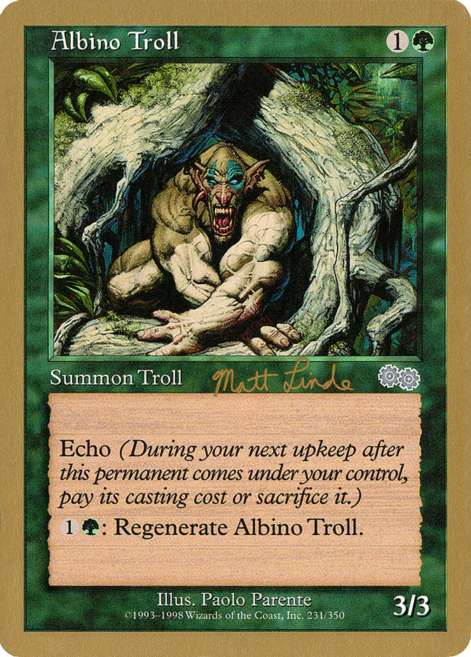 Albino Troll (Matt Linde) [World Championship Decks 1999] | Devastation Store