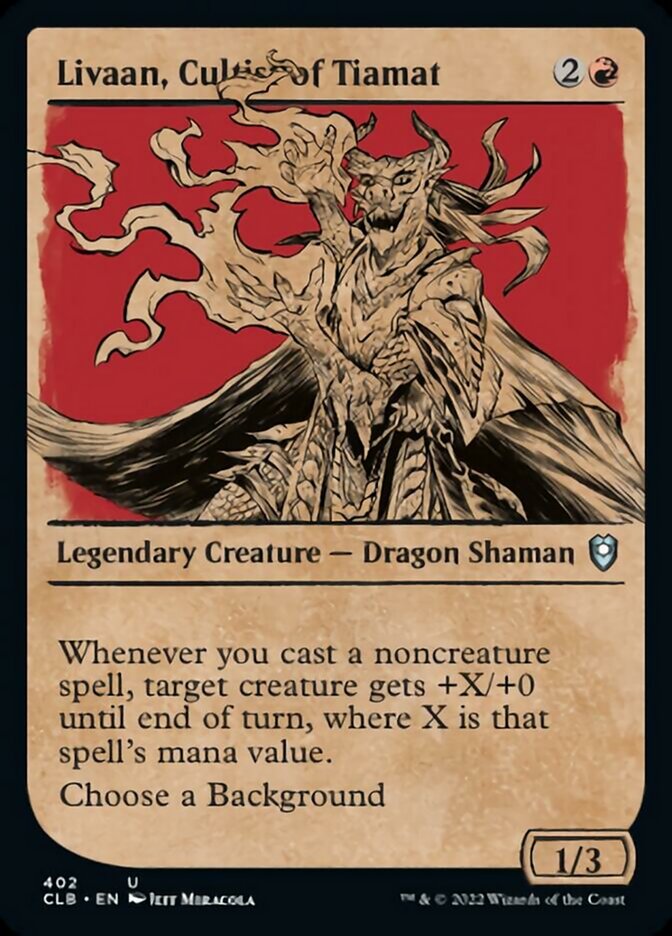 Livaan, Cultist of Tiamat (Showcase) [Commander Legends: Battle for Baldur's Gate] | Devastation Store