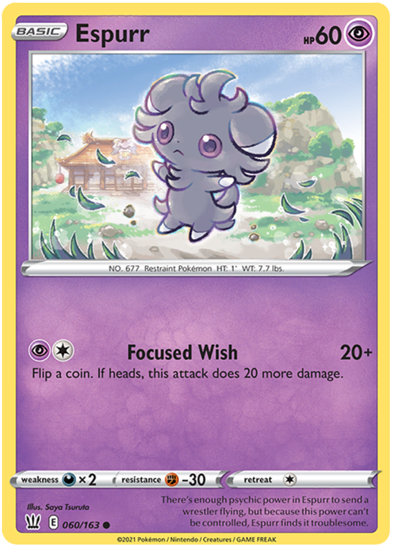 Espurr (060/163) [Sword & Shield: Battle Styles] | Devastation Store