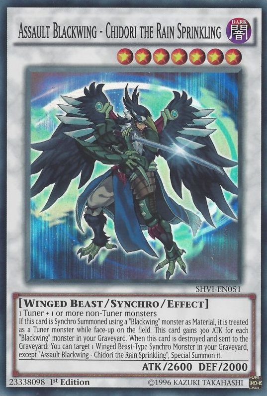 Assault Blackwing - Chidori the Rain Sprinkling [SHVI-EN051] Super Rare | Devastation Store