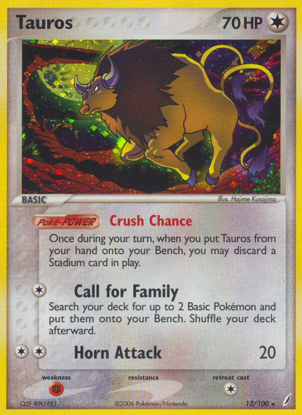 Tauros (12/100) [EX: Crystal Guardians] | Devastation Store