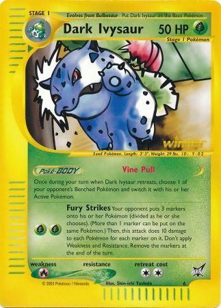 Dark Ivysaur (6) (Winner) (Jumbo Card) [Best of Promos] | Devastation Store