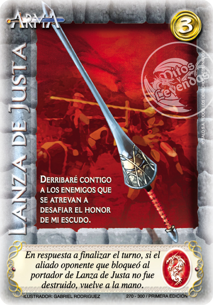 Lanza de Justa, Leyendas - Devastation Store | Devastation Store