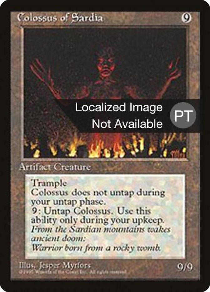 Colossus of Sardia [Fourth Edition (Foreign Black Border)] | Devastation Store
