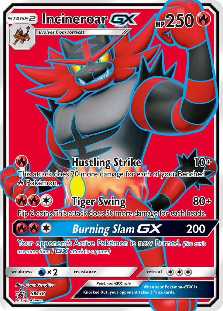 Incineroar GX (SM38) [Sun & Moon: Black Star Promos] | Devastation Store