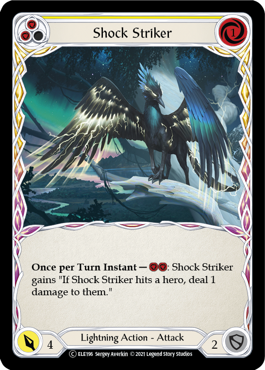 Shock Striker (Yellow) [U-ELE196] Unlimited Normal | Devastation Store