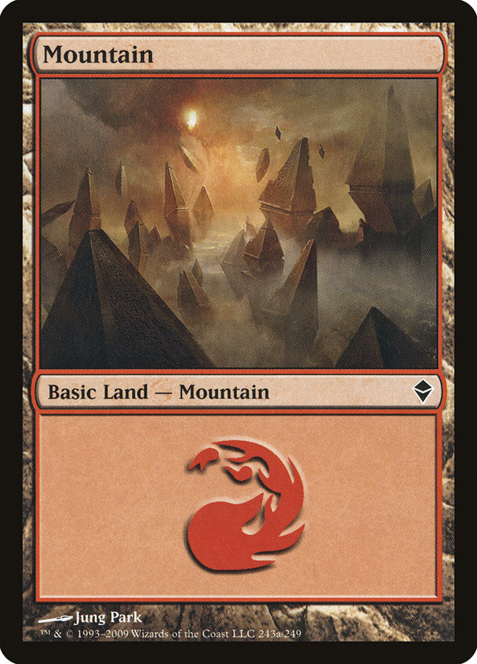 Mountain (243a) [Zendikar] - Devastation Store | Devastation Store