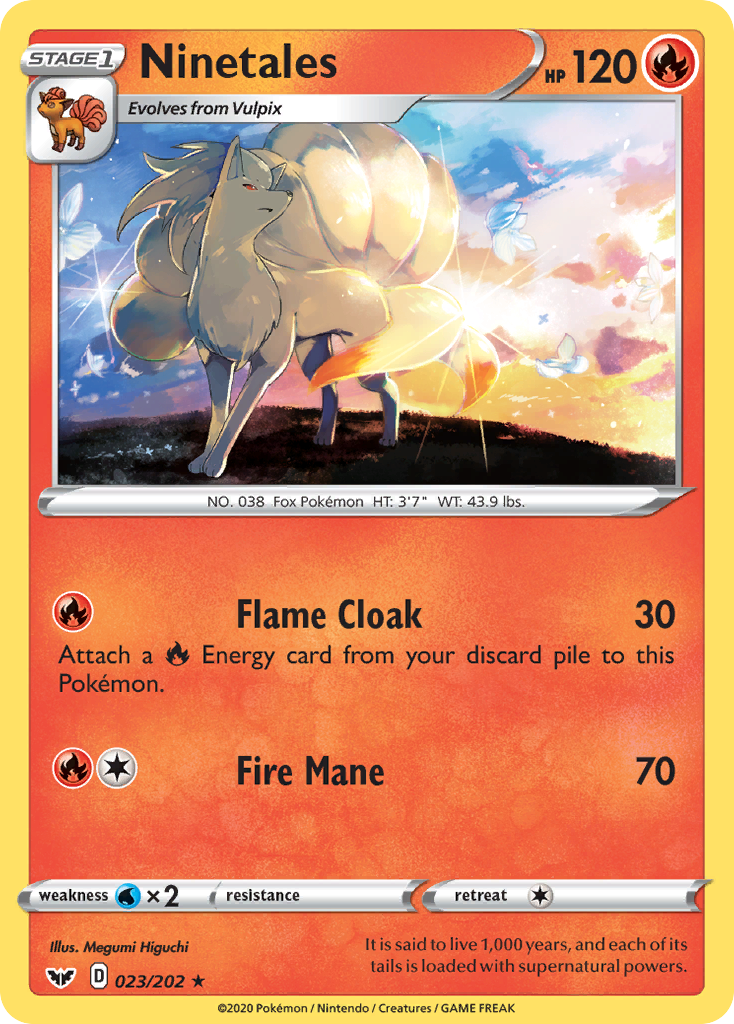 Ninetales (023/202) [Sword & Shield: Base Set] | Devastation Store