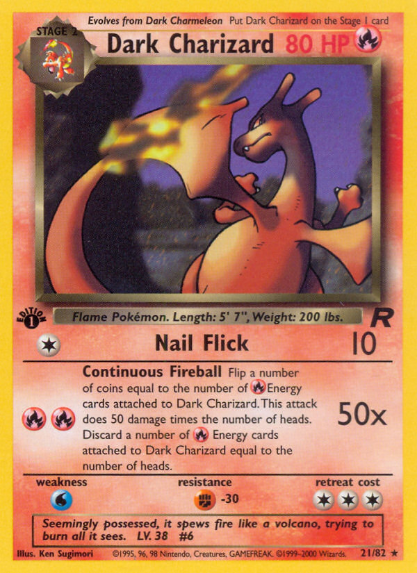 Dark Charizard (21/82) [Team Rocket 1st Edition] | Devastation Store