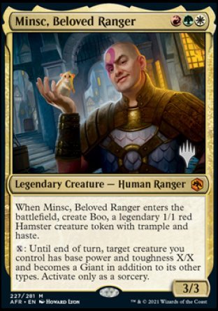 Minsc, Beloved Ranger (Promo Pack) [Dungeons & Dragons: Adventures in the Forgotten Realms Promos] | Devastation Store