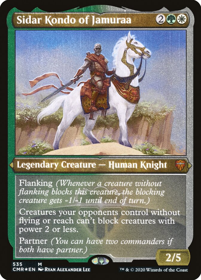 Sidar Kondo of Jamuraa (Etched) [Commander Legends] | Devastation Store
