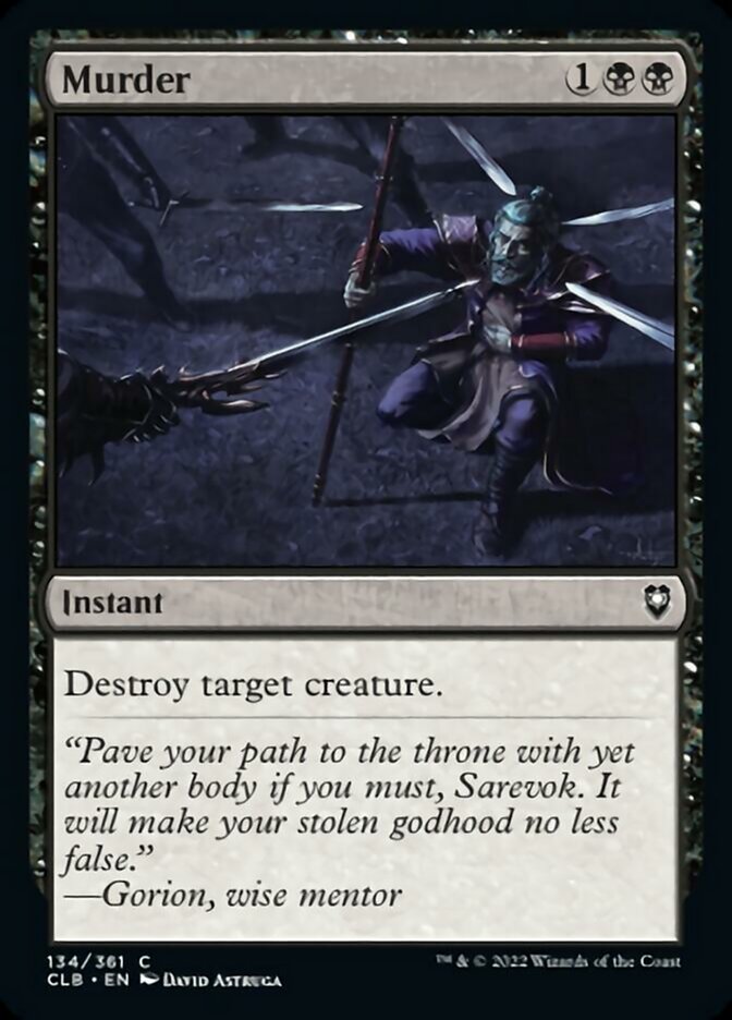 Murder [Commander Legends: Battle for Baldur's Gate] | Devastation Store