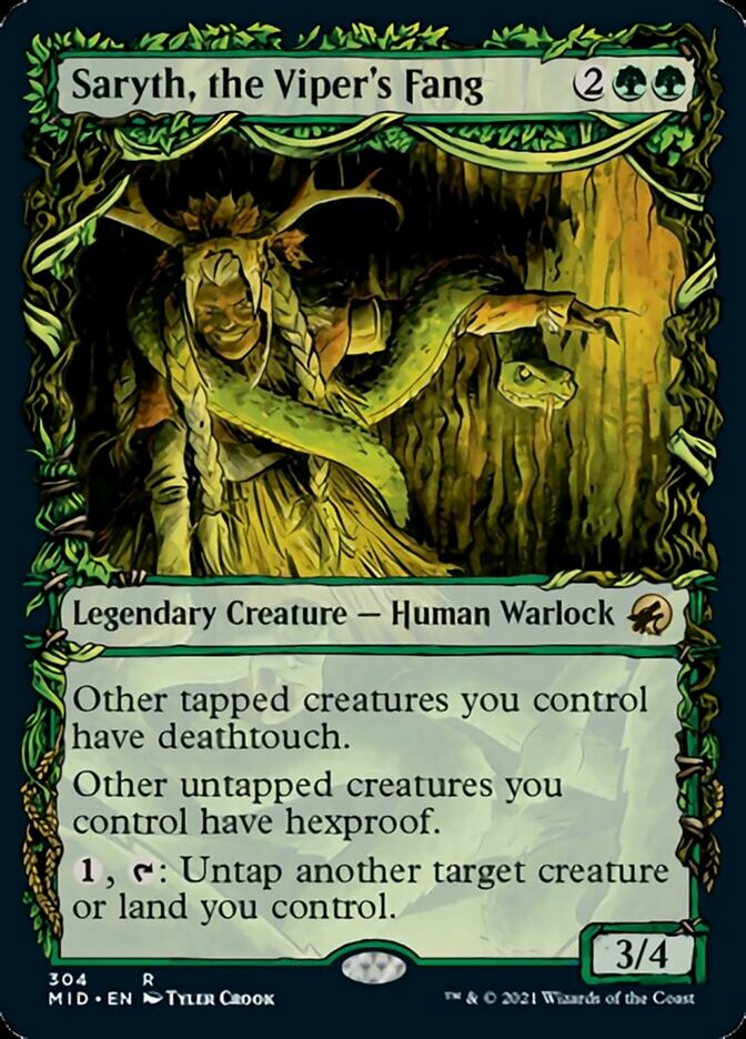 Saryth, the Viper's Fang (Showcase Equinox) [Innistrad: Midnight Hunt] | Devastation Store