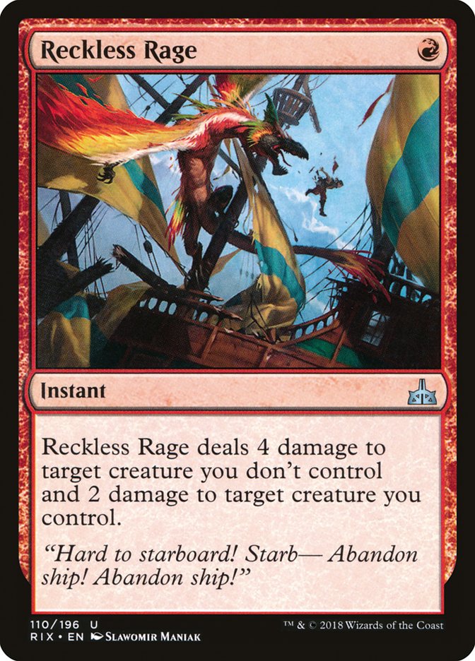 Reckless Rage [Rivals of Ixalan] - Devastation Store | Devastation Store