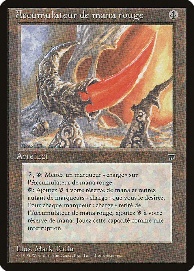 Red Mana Battery (French) - "Accumulateur de mana rogue" [Renaissance] | Devastation Store