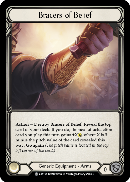 Bracers of Belief [ARC153] Unlimited Edition Rainbow Foil - Devastation Store | Devastation Store