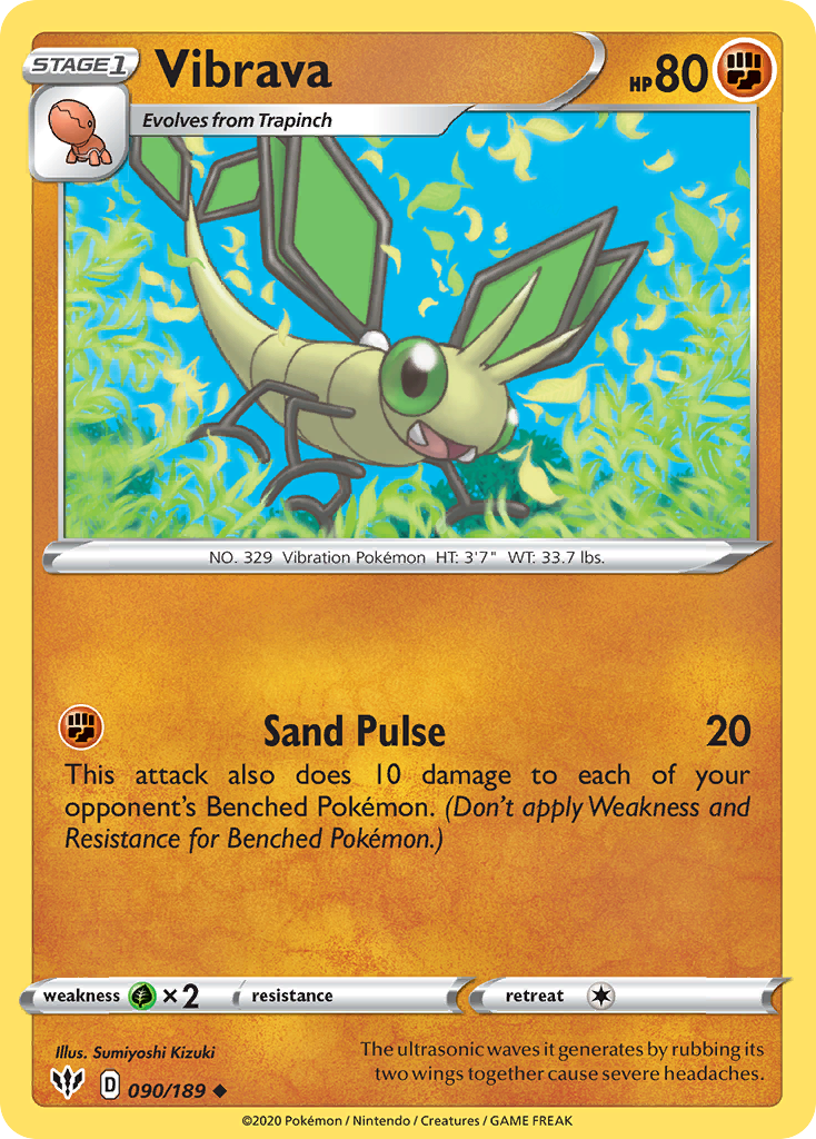 Vibrava (090/189) [Sword & Shield: Darkness Ablaze] | Devastation Store