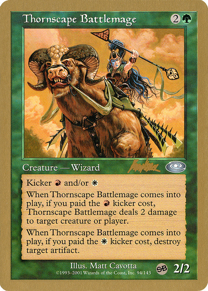 Thornscape Battlemage (Brian Kibler) (SB) [World Championship Decks 2002] | Devastation Store