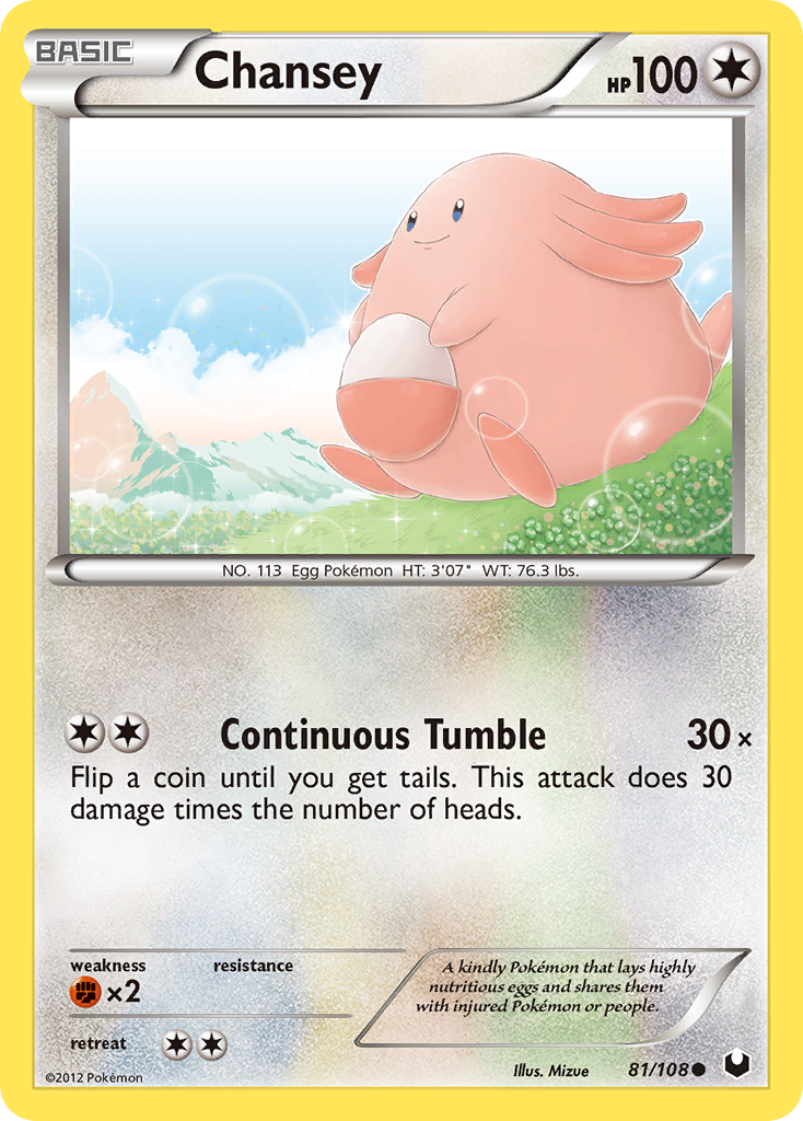 Chansey (81/108) [Black & White: Dark Explorers] | Devastation Store