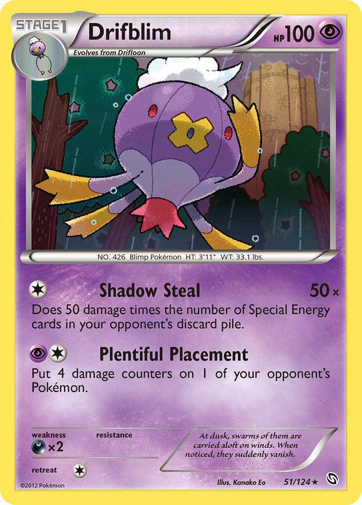 Drifblim (51/124) [Black & White: Dragons Exalted] | Devastation Store