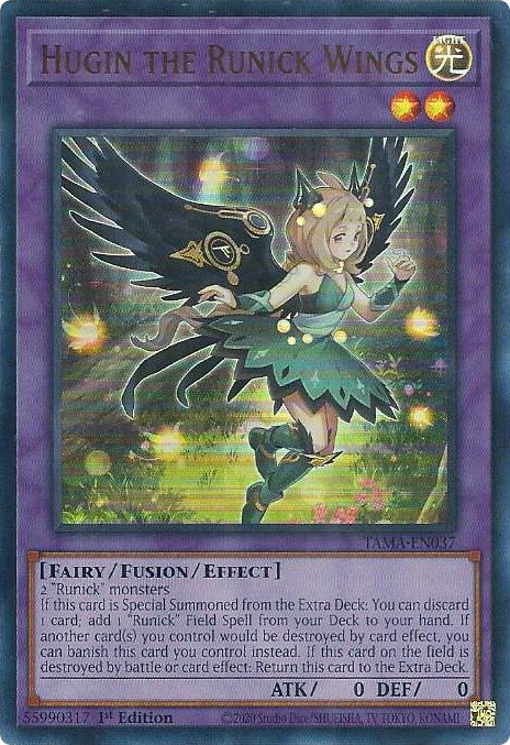 Hugin the Runick Wings [TAMA-EN037] Ultra Rare | Devastation Store