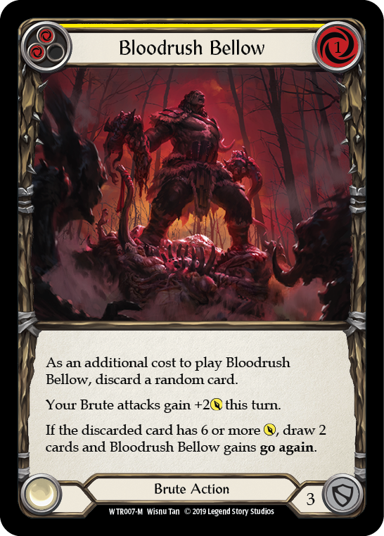 Bloodrush Bellow [WTR007-M] Alpha Print Rainbow Foil - Devastation Store | Devastation Store