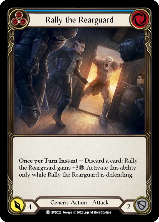 Rally the Rearguard (Blue) [RVD022] (Classic Battles: Rhinar vs Dorinthea) | Devastation Store