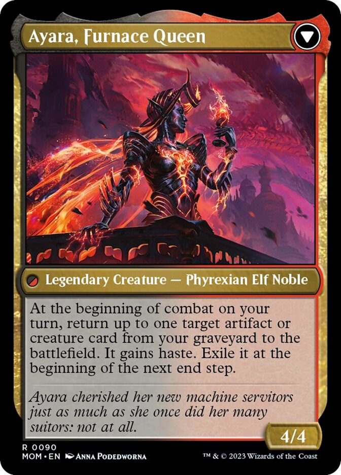 Ayara, Widow of the Realm // Ayara, Furnace Queen [March of the Machine] | Devastation Store