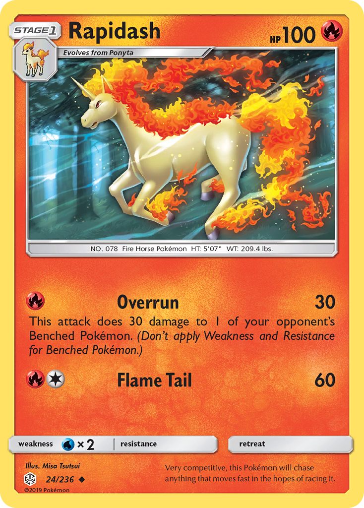 Rapidash (24/236) [Sun & Moon: Cosmic Eclipse] | Devastation Store