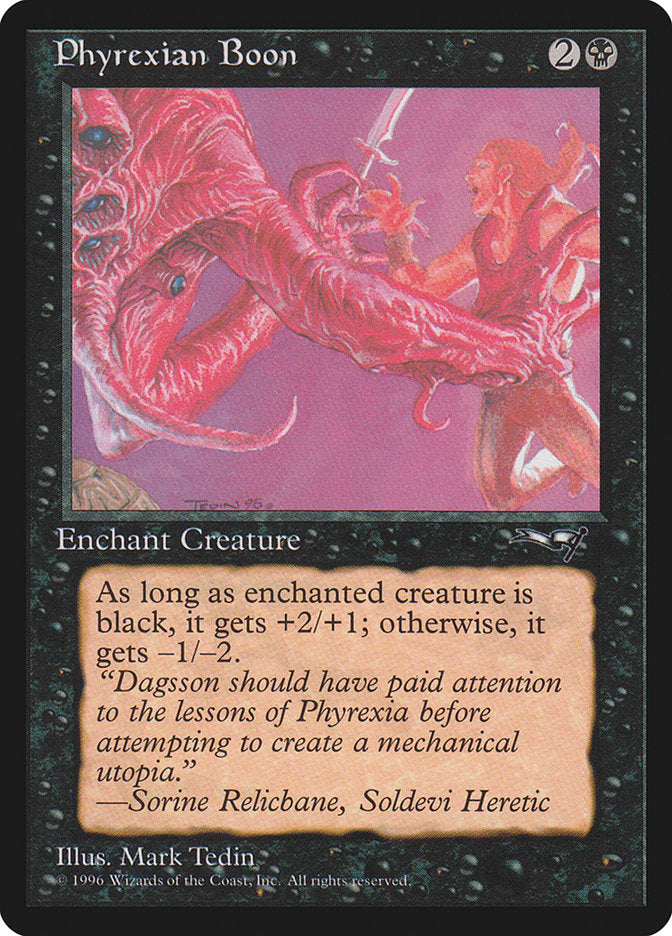 Phyrexian Boon (Person on the Right) [Alliances] - Devastation Store | Devastation Store