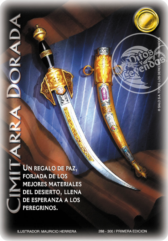 Cimitarra Dorada, Leyendas - Devastation Store | Devastation Store