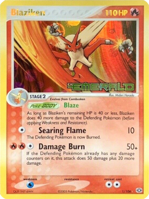 Blaziken (1/106) (Stamped) [EX: Emerald] | Devastation Store