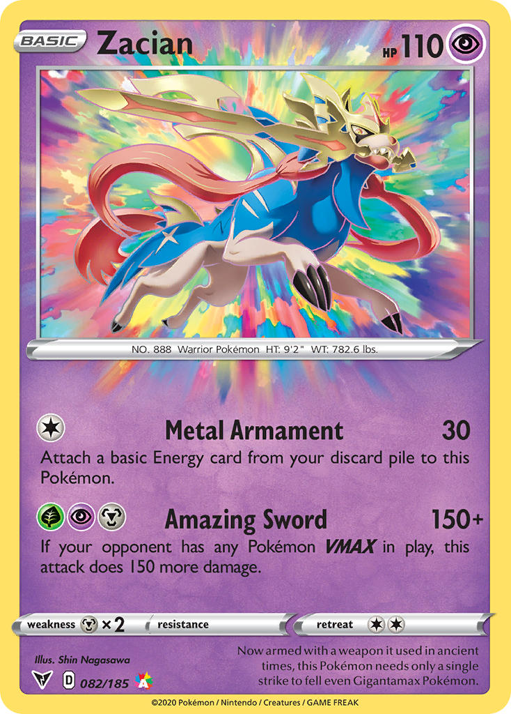 Zacian (082/185) [Sword & Shield: Vivid Voltage] | Devastation Store